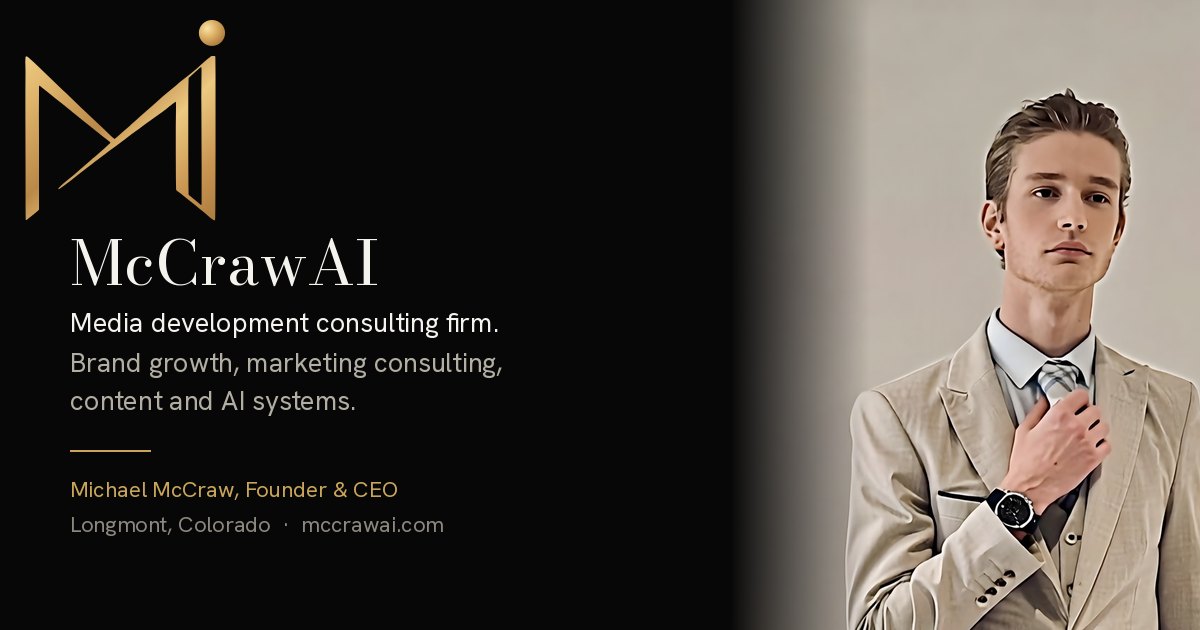 McCrawAI share image with founder Michael McCraw
